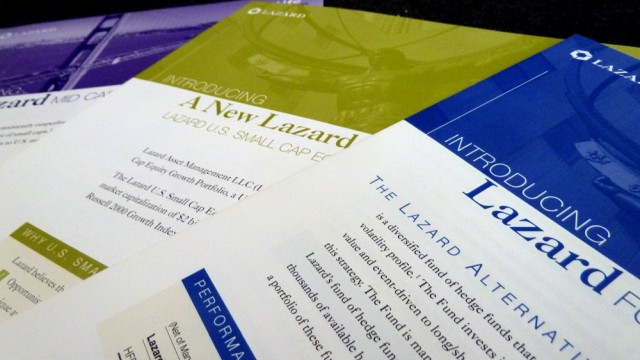 Brochure, Lazard