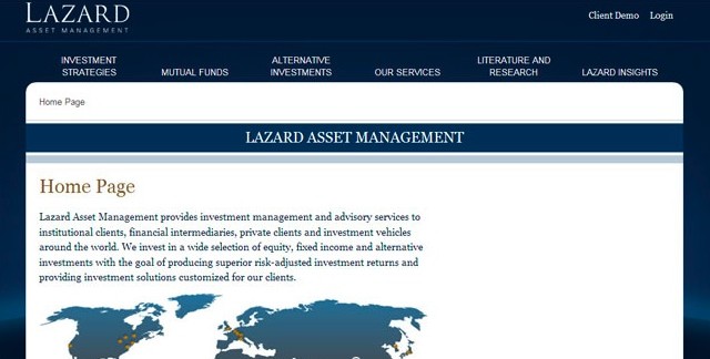 Website Redesign, Lazard